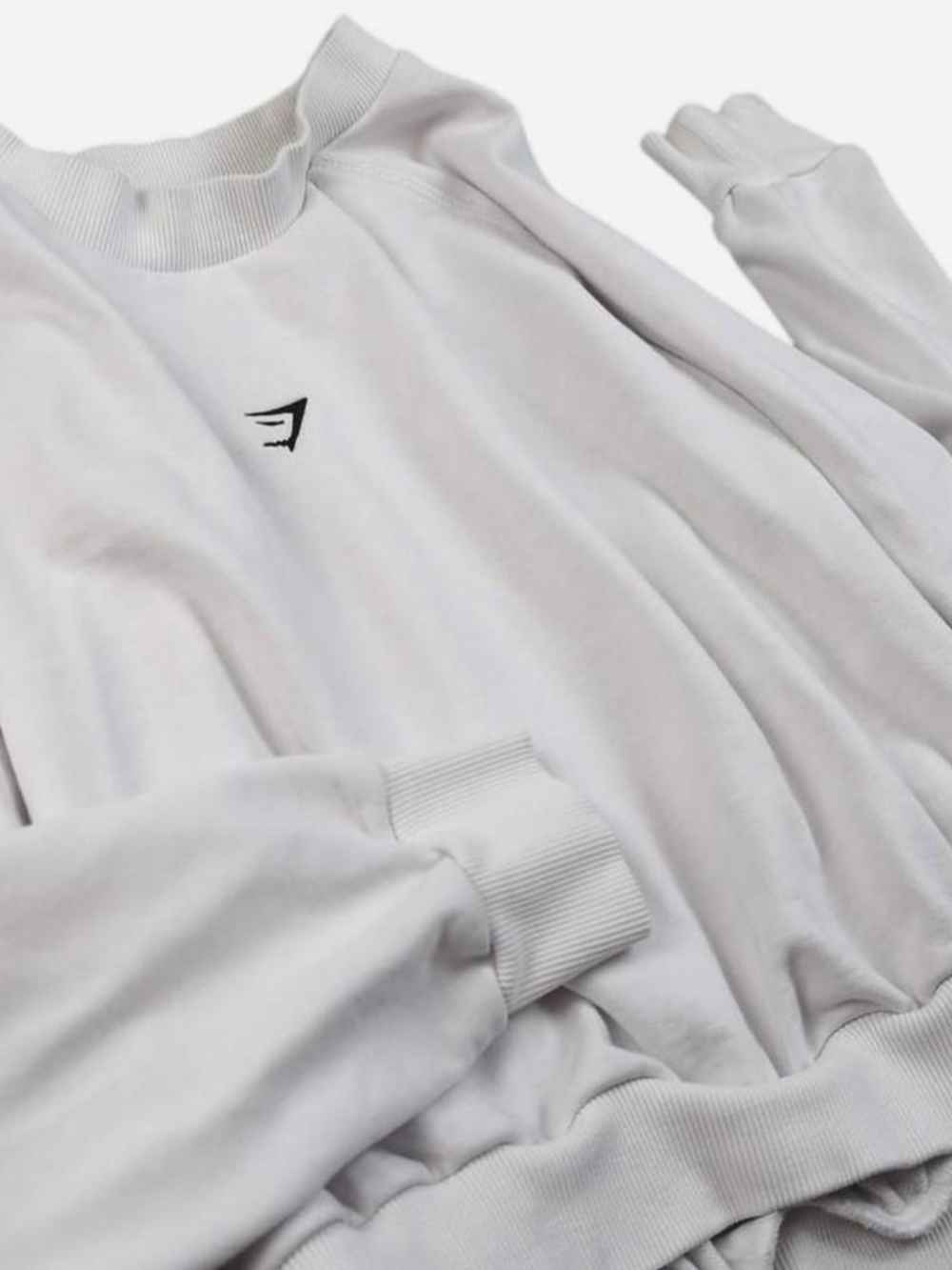 Gymshark Training Oversized Sweatshirt White Sweatshirt Size Large Like New